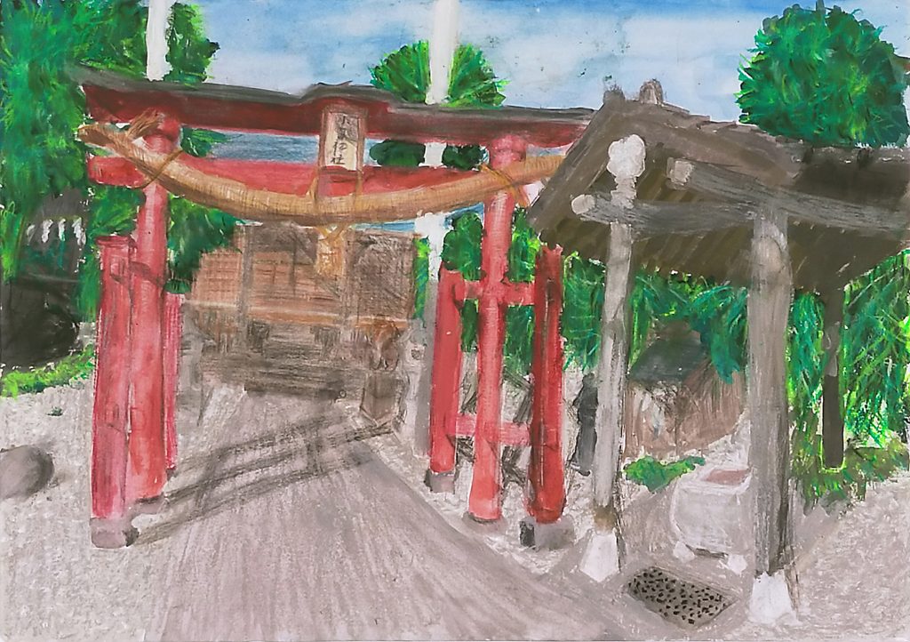 「小布勢神社」保内小学校　６年　金子　亜莉沙